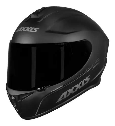 Capacete Axxis Draken Solid Matt Black Cor Preto Fosco Tamanho Do