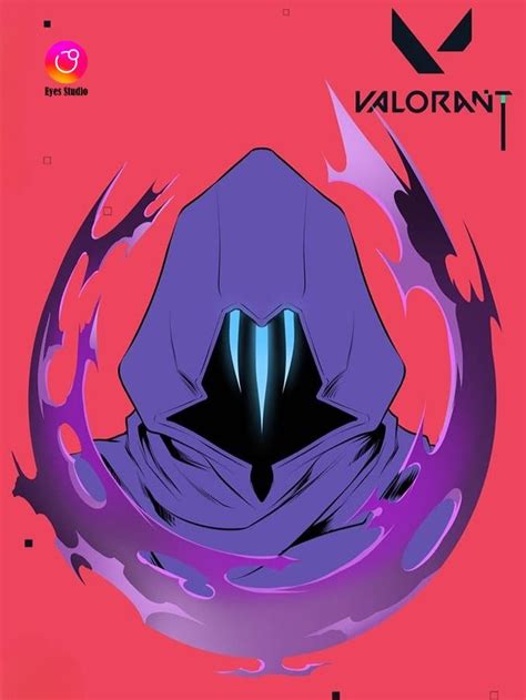 Valorant Agent Omen Graffiti Wallpaper Iphone Glitch Wallpaper