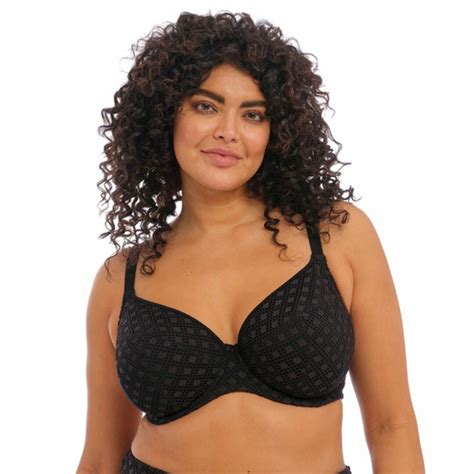 Plavky vrchní díl ELOMI SWIM BAZARUTO UW PLUNGE BIKINI TOP BLACK Caresse BraExpert