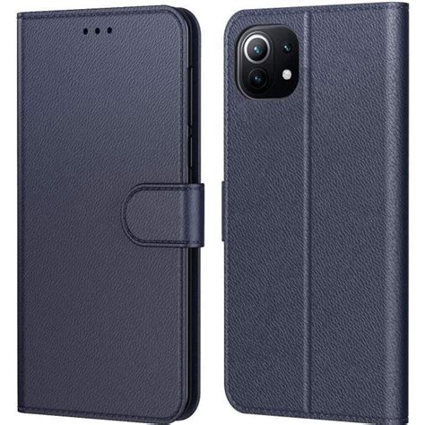 Coque Xiaomi Mi Lite G G Bleu Aurstore Housse Avec Languette