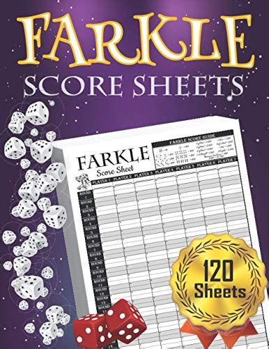 Farkle Score Sheets 120 Large Farkle Score Pads For Scorekeeping