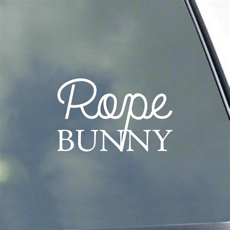 Rope Bunny Vinyl Sticker Decal Sandm Kinky Love Master Submissive Safe