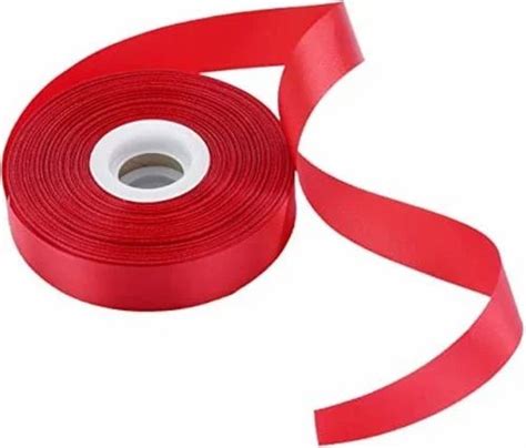 Plain Red Polyester Satin Ribbon At Rs 15 Roll In Sonipat ID