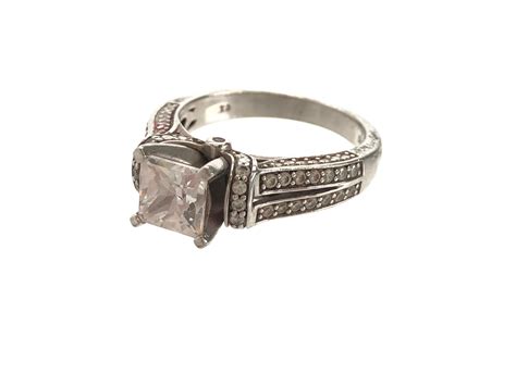 Lot 6pc Sterling Silver Cz Fashion Rings