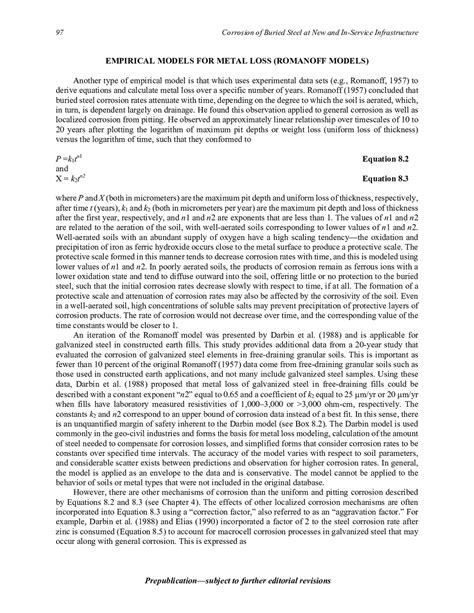 8 Predictive Modeling Corrosion Of Buried Steel At New And In Service