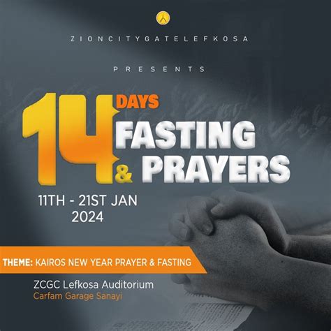 Church Flyer Design Fasting And Prayer