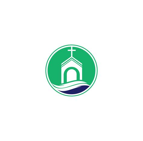 Church building logo design. Template logo for churches and Christian ...