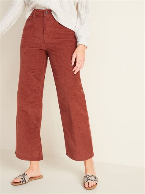 Old Navy Extra High Waisted Wide Leg Corduroy Crop Pants The Best New Clothes For Women At Old