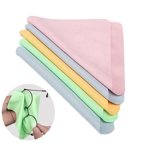 5pcs Soft Lens Eyeglasses Cleaning Cloth Sunglasses Camera Duster Wipes