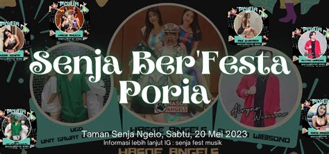 Senja BerFesta Poria Festival Senja Di Taman Senja Ngelo Yogyakarta