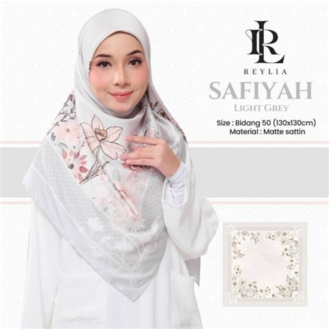 Reylia Safiyah In Light Grey Shopee Malaysia