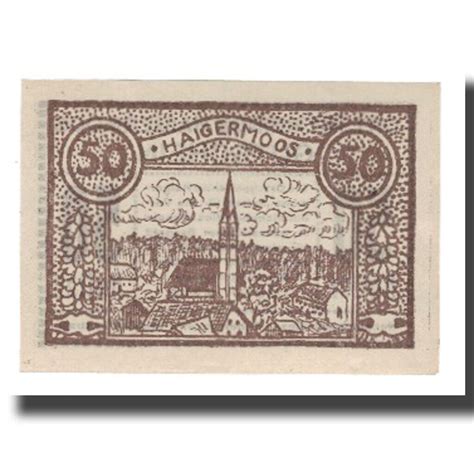 663134 Geldschein Österreich Haigermoos 50 Heller paysage 2