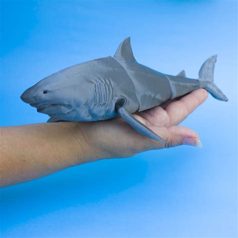 Great White Shark Articulated Print-in-Place 3D model 3D printable ...