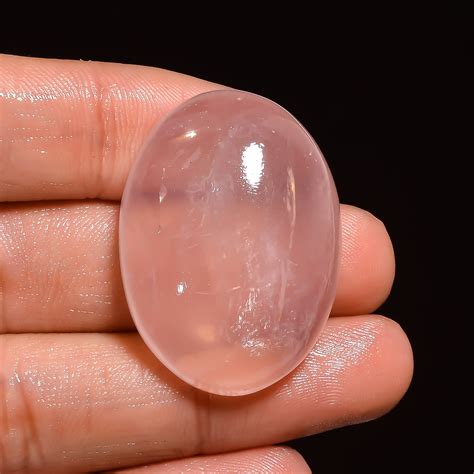 Gorgeous Rose Quartz Oval Shape Cabochon Loose Gemstone 69 05 Etsy