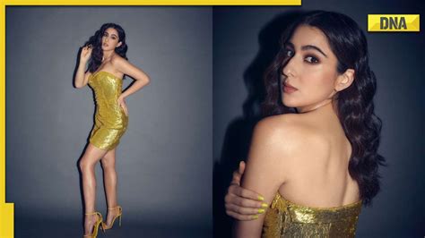 Sara Ali Khan Looks Exquisite In Bold Golden Dress Fans Say You Ve