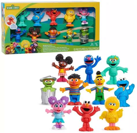 Sesame Street Neighborhood Friends Exclusive Deluxe Figure 10-Pack Just ...