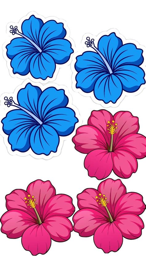 Flor Do Stitch Para Imprimir - Flores De Stitch Para Imprimir