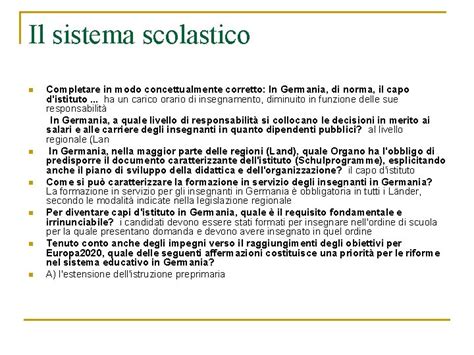 Il Sistema Scolastico In Germania Il Sistema Scolastico