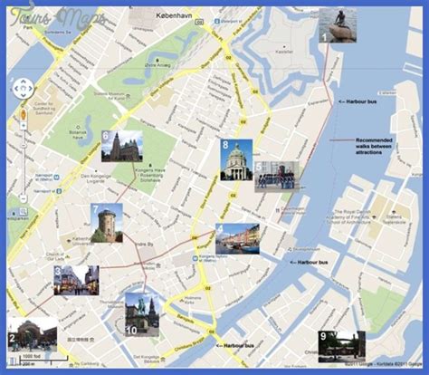 Copenhagen Map Tourist Attractions - ToursMaps.com