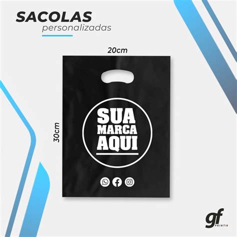 Sacola Boca de Palhaço 20x30cm Personalizada 100 Unidades no Elo7