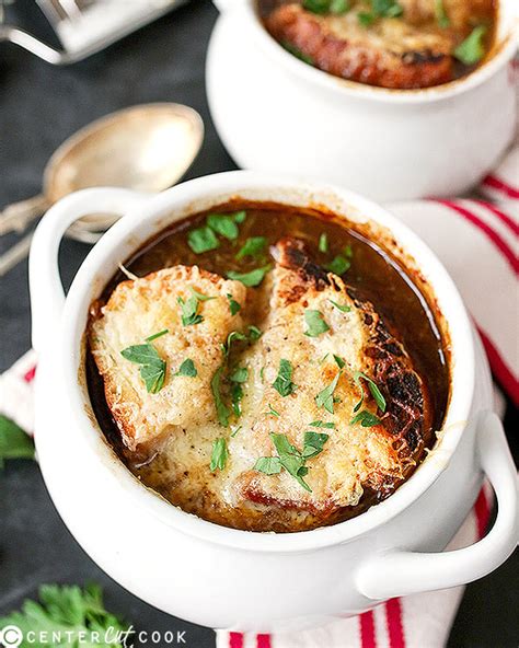 French Onion Soup with Gruyère Toast - CenterCutCook