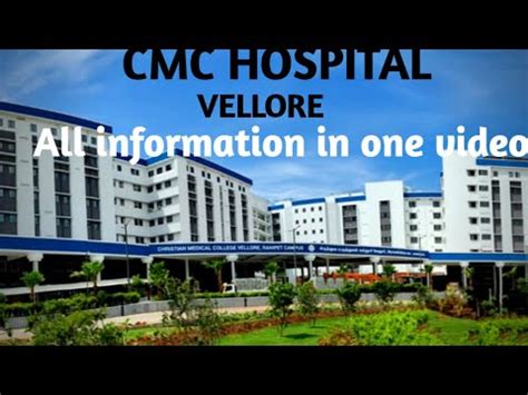 CMC Hospital Vellore full information | Appointment procedure,Fees ...