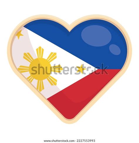 Philippines Heart Icon Cartoon Vector Travel Stock Vector Royalty Free