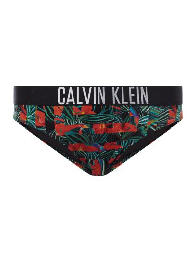 Kup Online Calvin Klein Underwear Figi Bikini Z Kwiatowym Nadrukiem