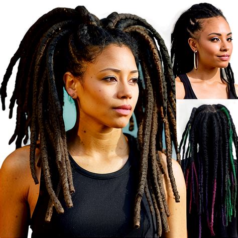 Download Layered Dreads Hairstyle Png Gje67