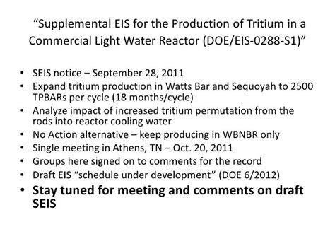 Tom Clements Tritium Production 6.2012