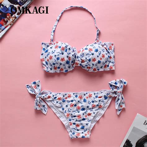 Buy Omkagi Sexy Bikini Set Beachwear Swimwear Women Swimsuit Bathing