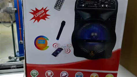 Sound test Karaoke Speaker - AVCROWNS - CH-1012 - YouTube
