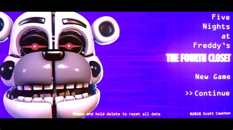 Five Nights At Freddy S The 4th Closet Main Menu Youtube