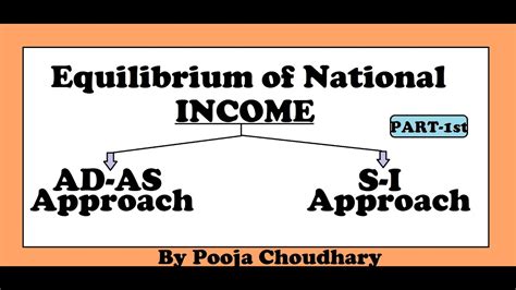 Equilibrium Of National Income Class 12th By Pooja Choudhary YouTube