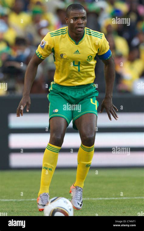 South Africa team captain Aaron Mokoena in action during the opening ...