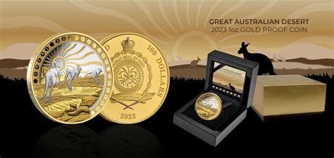 Niue 2023 Great Australian Desert Kangaroos 100 1 Oz Gold Proof