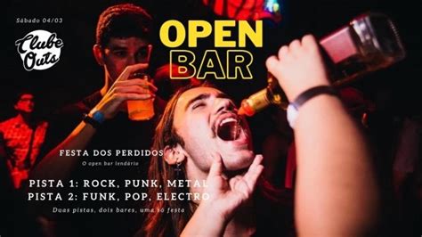 Festa Dos Perdidos Open Bar Pista Rock Pista Funk Pop