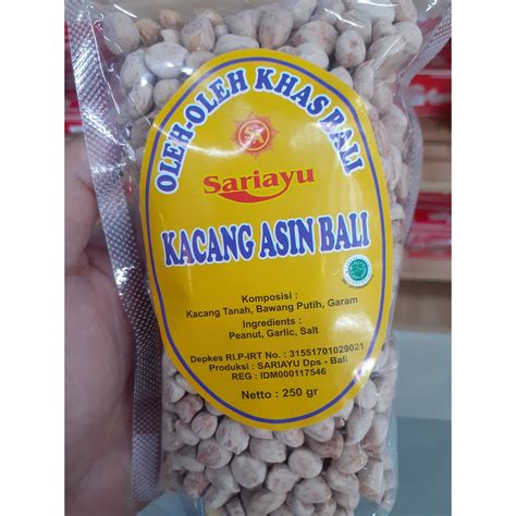 Jual KACANG ASIN SARIAYU ASLI KHAS BALI ENAK GURIH 250GR FREE BUBBLE