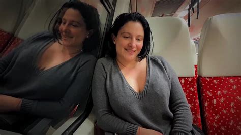 Busty MILF Got Seduced By A Horny Guy And Fucked On A Public Train