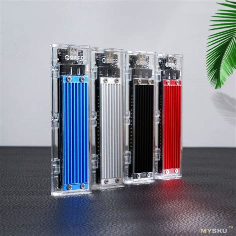 Orico TCM2-C3 прозрачный кейс для для M.2 NVMe SSD 10 Гбит/с