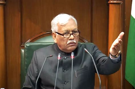 Delhi Assembly Speaker Ram Niwas Goel during the winter session