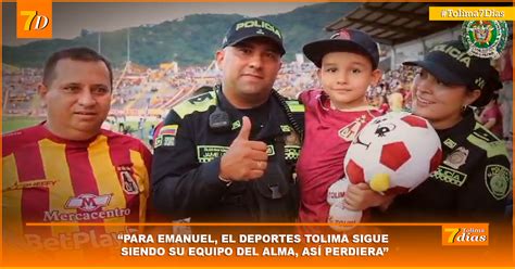 Para Emanuel el Deportes Tolima sigue siendo su equipo del alma así