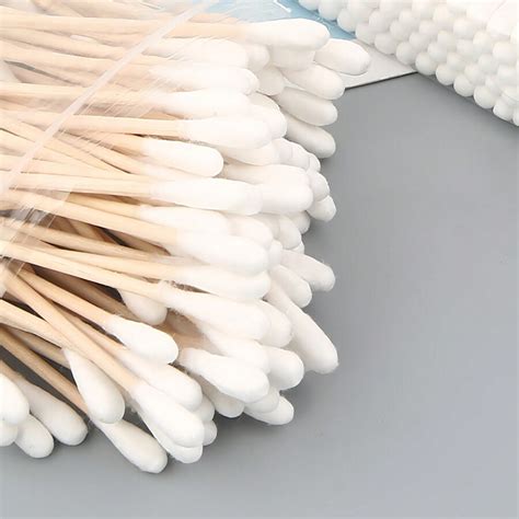 Pcs Double Headed Cotton Swabs Round Disposable Ear Cleaning Swabs