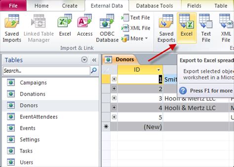 Access 2010 Datatable