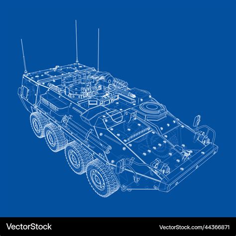 Armored personnel carrier Royalty Free Vector Image