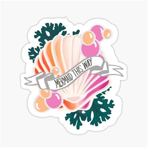 Lesbian Pride Seashell Sticker For Sale By Riarbro Redbubble