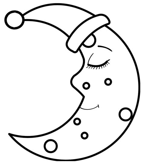 Imagem De Lua Para Colorir
