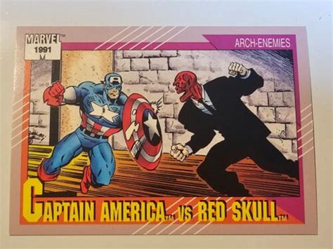 Captain America Vs Red Skull Impel Marvel Universe Card Series