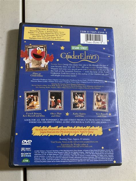 Sesame Street CinderElmo DVD Elmo Keri Russell Kathy Najimy Oliver