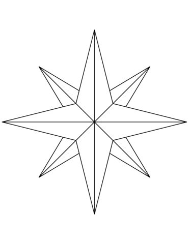 Rosa Dos Ventos Para Colorir - Rosa dos Ventos para Colorir e Imprimir (Muito Fácil) - Aprender a Desenhar